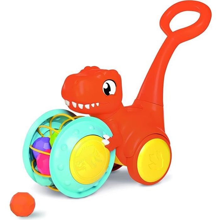 Toomies Tomy T.Rex Pousse & Collecte, Enfants, Jurassic World, Trotteur Éducatif, Jouet Dinosaure Coloré pour Bébés Garçons Et