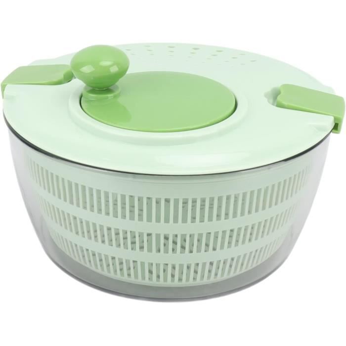 Panier égouttoir Rotatif Pour Légumes - Essoreuse à Salade - Poignée Pliable - Grande Capacité - Facile à Nettoyer