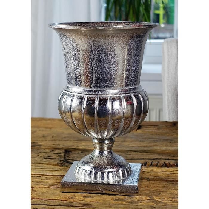 MichaelNoll Assiette Décorative En Aluminium Argenté - Décoration