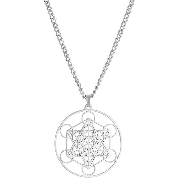 Metatron Collier Cube Pour Homme Et Femme - Archanges Sacrés - Sceau Du ...