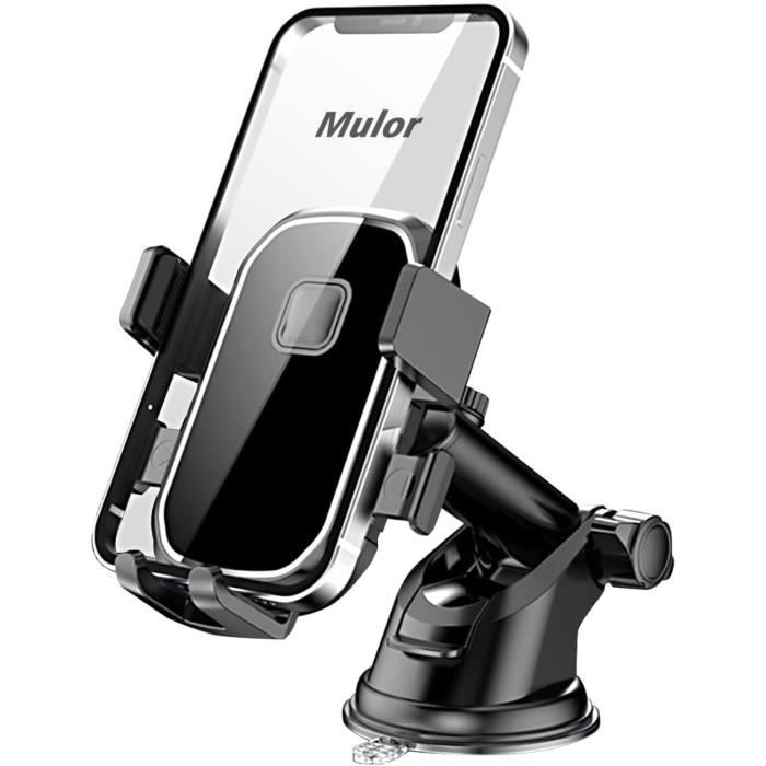 2 Supports Téléphone Pour Volant Voiture - Pince Réglable, Compatible 4-6 Pouces, Sans Vis, Fixation Velcro Stable