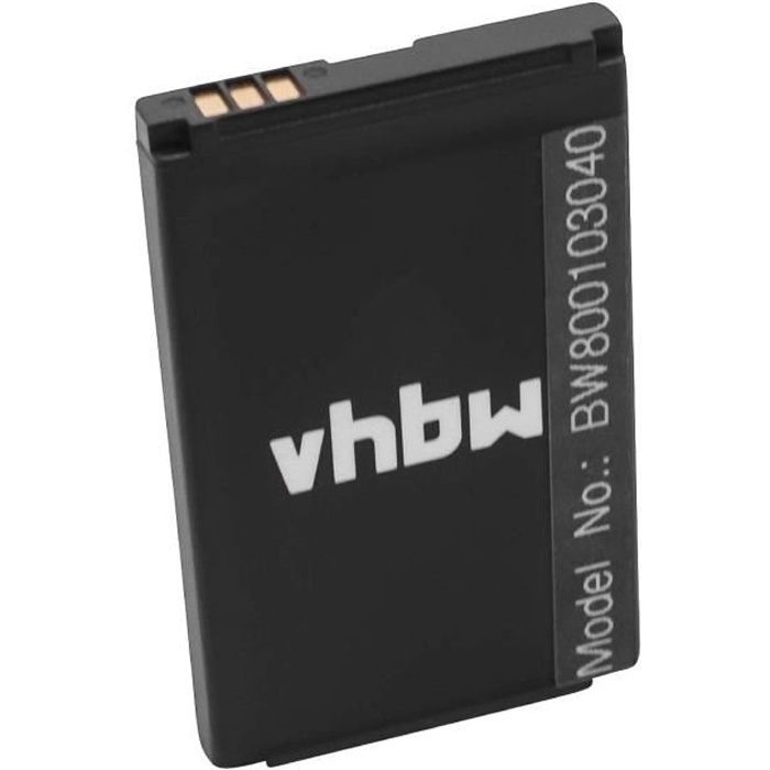 vhbw Li-Ion batterie 800mAh 3.7V pour téléphone portable smartphone ZTE F110, F120, F152, F153, F156, F157, F160, H520, N600, N600+,