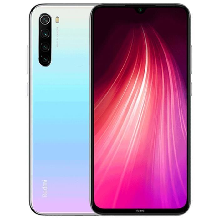 Vente Téléphone portable Xiaomi Note 8 4Go 64Go Blanc Clair de lune Smartphone 4G pas cher Vente Téléphone portable Xiaomi Note 8 4Go 64Go Blanc Clair de lune Smartphone 4G pas cher