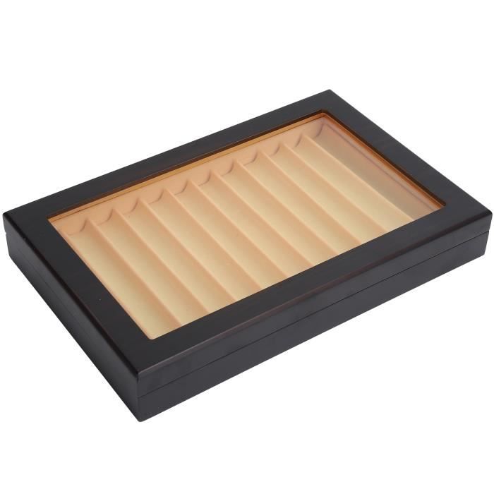 Boîte de rangement de bureau en plastique transparent pour étudiant, porte- stylo multifonction, évaluation cosmétique, 5 grilles Boîte de rangement de bureau en plastique transparent pour étudiant, porte- stylo multifonction, évaluation cosmétique, 5 grilles
