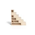 Escalier Cube de rangement ABC MEUBLES - Hauteur 150cm - Bois massif - Verni - Brut-1