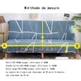 190-210CM Housse de canapé extensible sans accoudoirs universelle Housse de protection housse de canapé-lit pliante -F18-1