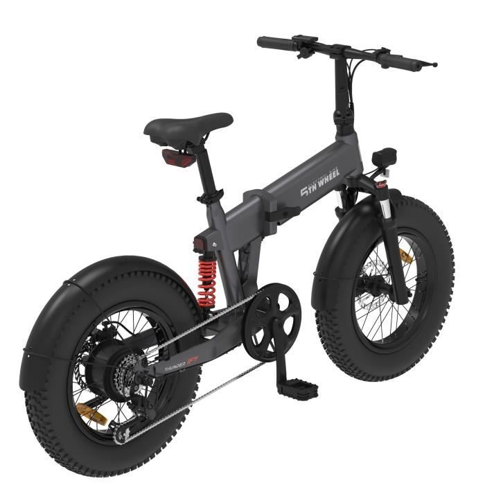 Velo electrique pliable 5th Wheel Thunder 1FT Freins a disque Puissance maximum 450W 48V 10.4Ah Vitesse maximale 25KM H Cdiscount Sport