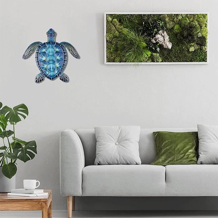Plaque « Attention à La Tortue » - Déco Jardin Humoristique | Résine