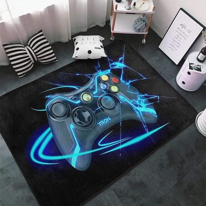 Tapis De Jeu Antidérapant Manette 3D - 40x120 Cm, Flanelle Douce, Pour Chambre Ado - 5
