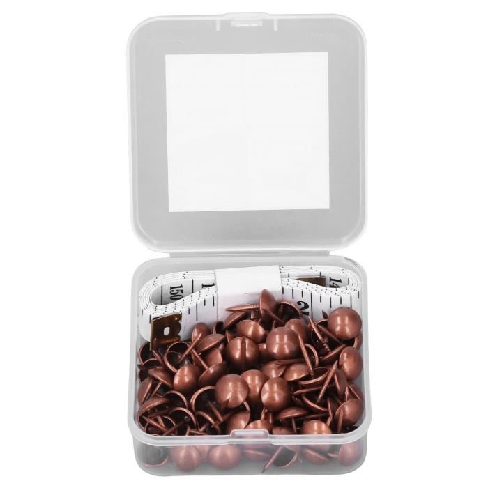 Sharplace 400 Pcs Clous Tapissier Laiton Cuivre - Clous Décoratifs Pour Meubles Et DIY 10x10mm