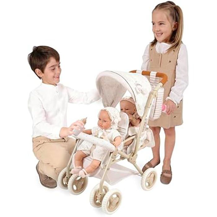 Poussette de poupées pliable - DE CUEVAS TOYS - Tulipe - Ombrelle