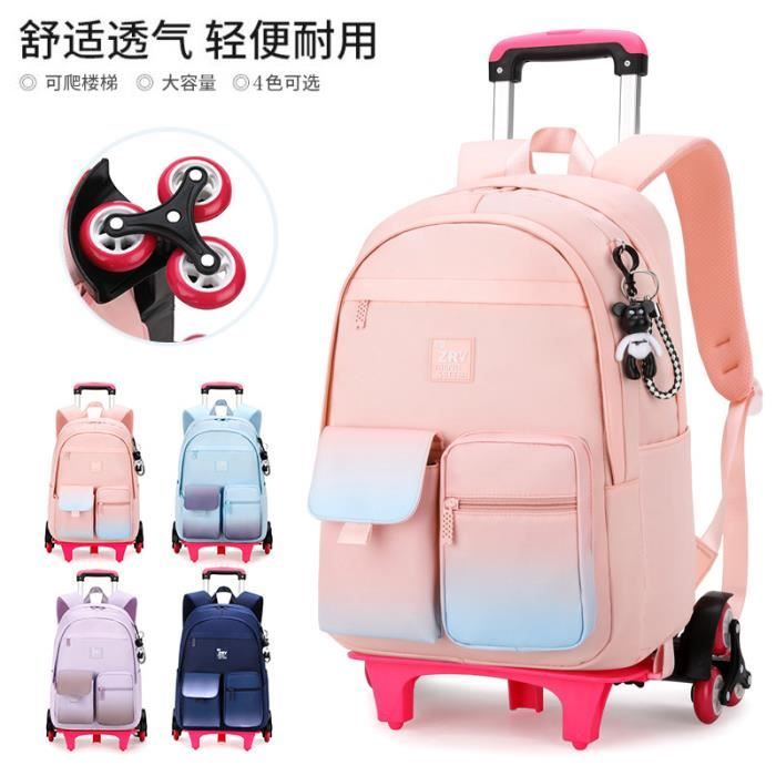 Cartable a roulettes Scolaire College adolescent Enfant Primaire Garcons Filles Oxford Impermeable bag v1069 Cdiscount Bagagerie Maroquinerie
