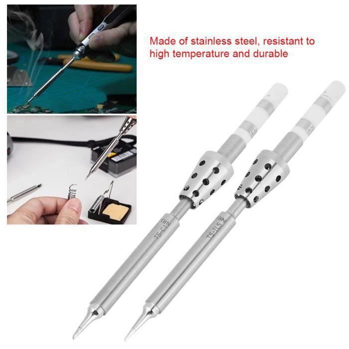 Trust-Pointe de fer à souder Remplacement des pointes de fer à souder en  acier inoxydable de type stylo pour le fer à souder