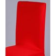 1 PCS rouge élasticité  hôtels  mariage Cuverture de Chaise Housse de Haute Qualité de la Spandex Polyester Souple Amovible Lavable -2