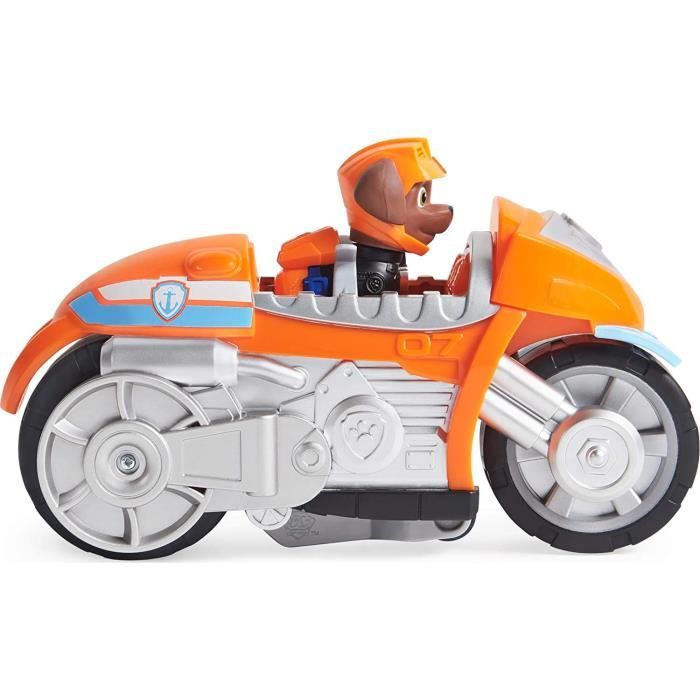 Paw Patrol LA Pat' Patrouille - VEHICULE + Figurine Chase Moto Pups - Moto  avec Rétrofriction Et Figurine Amovible De Chase - 6061223 - Jouet Enfant 3