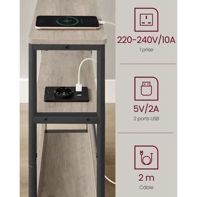 Table d'appoint SANTRA Bois de manguier Marron clair
