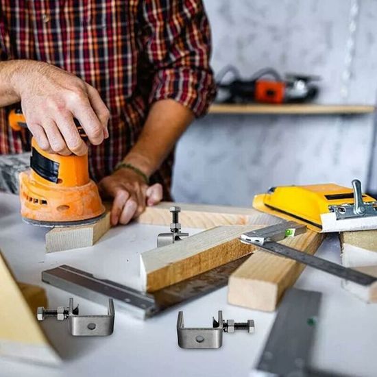 Lot De 2 Serre-joints En C En Acier Inoxydable - Mini Pinces Pour Bois, Métal, Bricolage - Ouverture 30mm