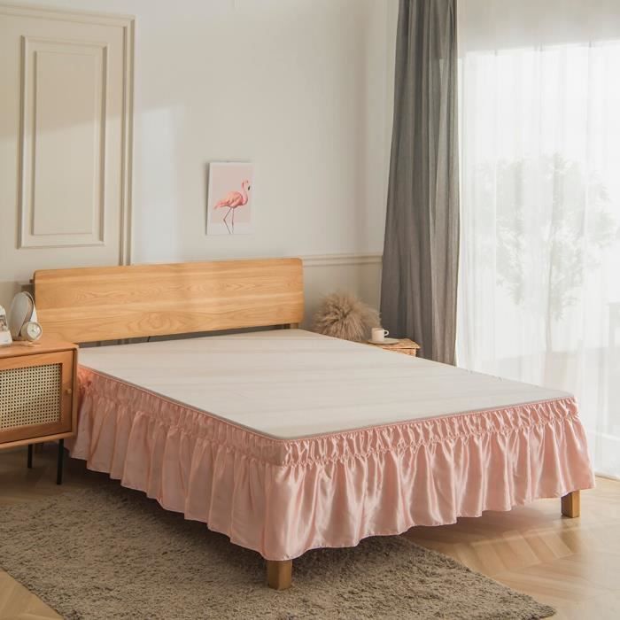 Jupe de lit cheap blanche