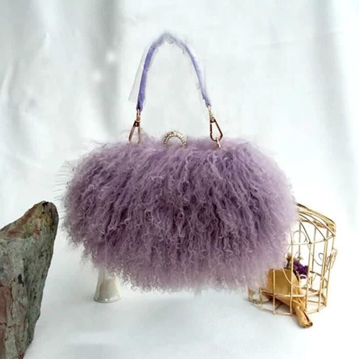 Sac new arrivals fourrure rose