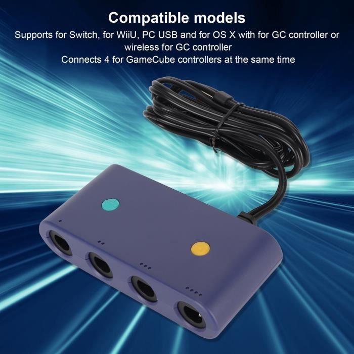 Adaptateur pour Manette GameCube - accessoire Nintendo Switch