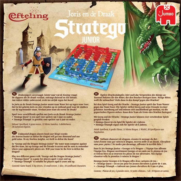 Jeu de société - Stratego 4 - Jumbo (pour 4 joueurs)