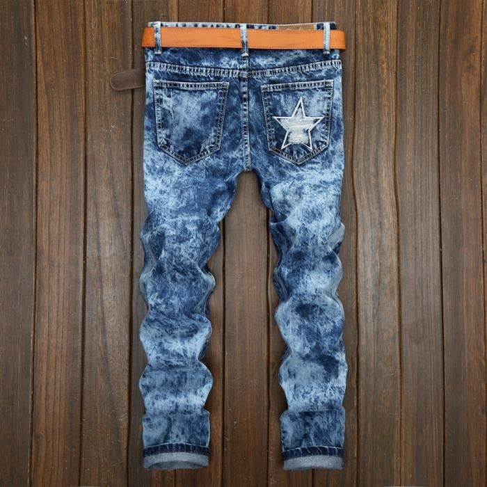 Jeans délavé deals troué homme