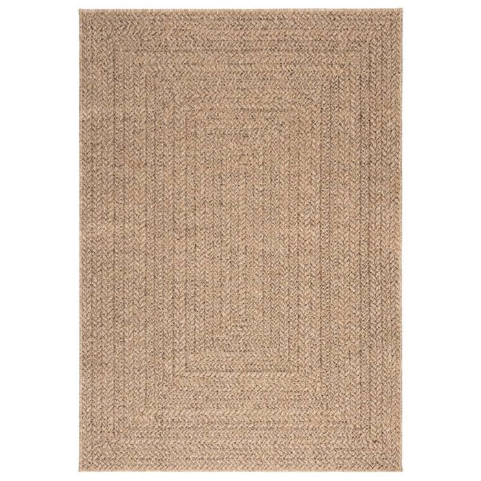 Tapis | Tapis De Sol | Tapis Zizur Crème 160x230 Cm Aspect De Jute Intérieur Extérieur