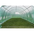 Serre tunnel de jardin Althea - 24m² - 8 x 3 x 2 m - Vert - HABITAT ET JARDIN - Serre de jardin - Anti-corrosion-3