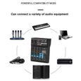 Console de Mixage Audio Portable Professionnelle 4 Canaux Bluetooth Mixeur Dj Console avec Effet de Réverbération pour Karaoké Usb-3