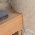 Meuble de salle de bain en teck Florence double 180cm - WANDA COLLECTION - Contemporain - Design - Crème-3