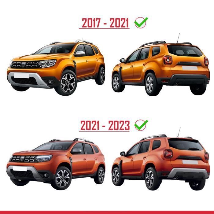 Kit Protection Carrosserie Dacia Duster 2018-2023 - Garde-Boue Et Protections Latérales Noires