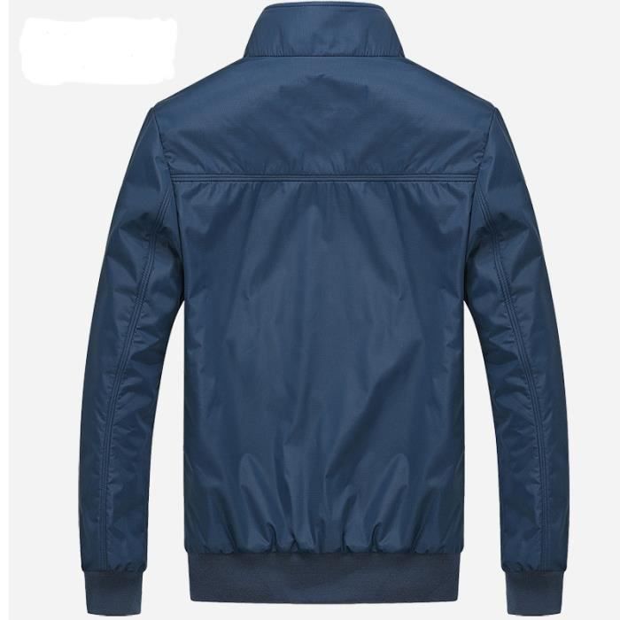 Veste Cuir Bleu De Travail Veste Homme Blouson De Travail Style