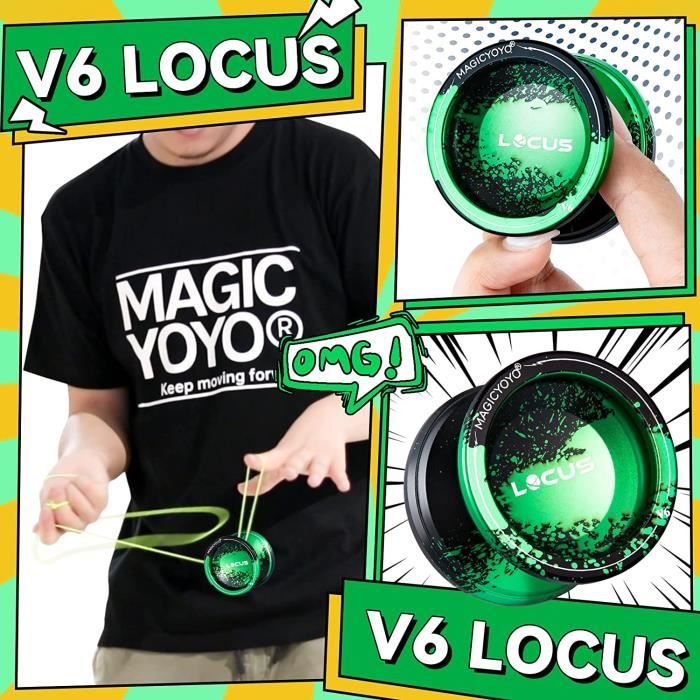 Responsive yoyo V6 locus magicyoyo Kids Special yoyo double fonction yoyo avec remplacement des roulements non r actifs outil48