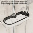 Étagère De Douche Sans Perçage - 4 Pièces Avec Porte-savon, Porte-brosse à Dents - Installation Facile Et Support Jusqu'à 10 Kg