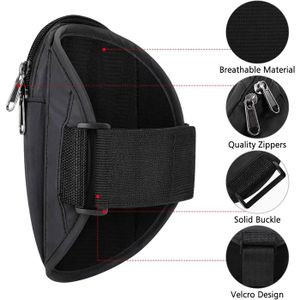 Pochette De Bras Pour Téléphone Portable - Running, Sport, Neuf, Couleur Noire, Marque Générique