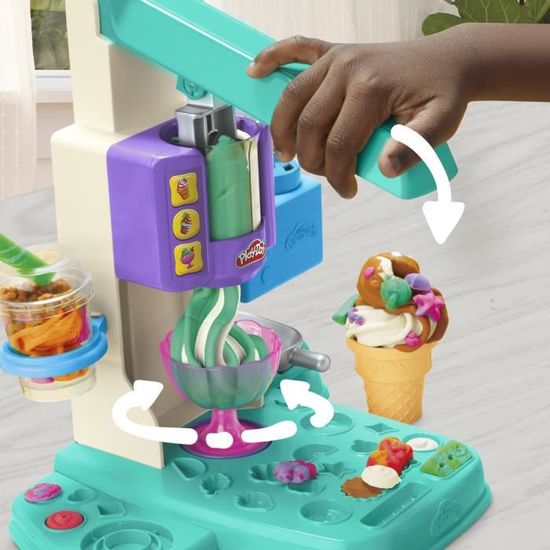 PlayDoh coffret Mes glaces arcenciel avec pâte à modeler Cdiscount Jeux Jouets