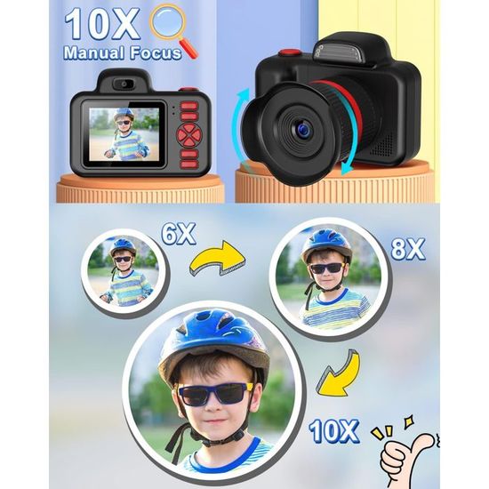 Appareil Photo pour Enfants,2.0 Pouces 1080P HD Selfie,Mini Caméra