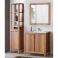 Ensemble meubles de salle de bain complet - Bois - 80 cm - Classic Oak - AC-DÉCO - Classique - Intemporel-0