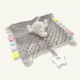 Rose Doudou Jouet b/éb/é Lapin Mouchoir de Velours Adorable Poup/ée de Lapin Doudou Peluche Jouet B/éb/é Serviette Apaiser Couverture de Sommeil pour Cadeau Fille et Gar/çon 0-36 Mois