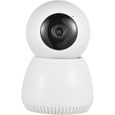Caméra de sécurité intérieure PAN tilt HD sans fil - Rotation 360° - Blanc-0