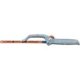 Scie métallique BAHCO 208 - Mini arc de scie pour travaux difficiles - Lame de 250 mm - 24 dents/pouce-0