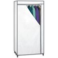 Rayen Armoire Penderie 155x77x52 Cm Blanc Achat Vente Penderie Souple Armoire Pend 155x77x52 Cm Blc Cdiscount
