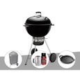 Barbecue sur chariot Weber Master-Touch GBS 57 cm Noir - Pour 10 personnes - Housse et kit cheminée inclus-0