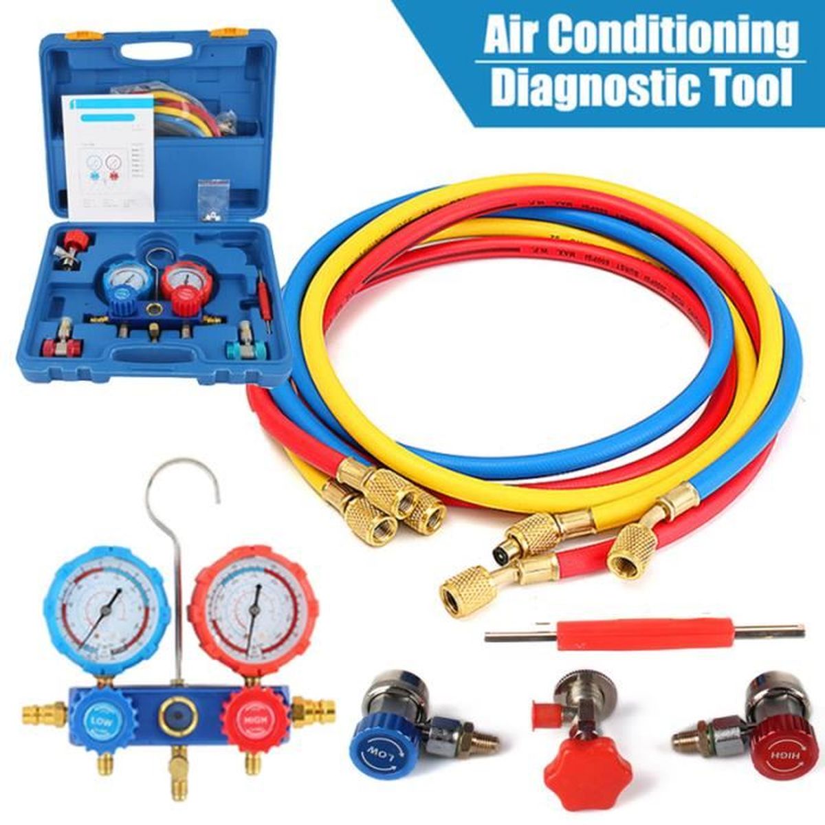 Climatiseur De Voiture R134a Ajouter Un Kit De Refrigerant Table Voiture Plus Fluorure Avec Joint Reglable Achat Vente Condendeur De Clim Climatiseur De Voiture R134 Cdiscount