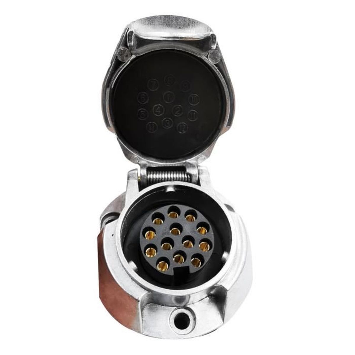 Prise Remorque 3 Broches étanche - Lot De 4 Connecteurs Mâle/femelle Pour Tracteur Et Remorque 12V