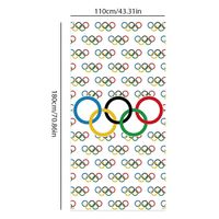 Jeux Olympiques Decoration- Bannière Jeux Olympiques 110×180CM- Toile De Fond Pour La Photographie- Convient aux jardins décoratifs