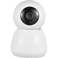 Caméra de sécurité intérieure PAN tilt HD sans fil - Rotation 360° - Blanc