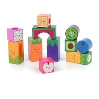 Jouets pour les tout-petits - VILAC - Set de 11 cubes sonores fruits - Multicolore - Jouets d'éveil