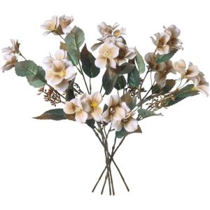 FLEUR ARTIFICIELLE Lot De 5 Fleurs D'Azalée Artificielles, Rhododendr