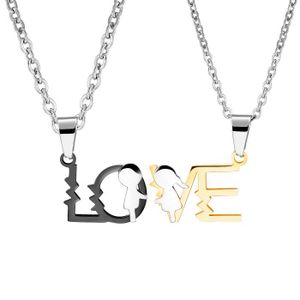 OIDEA Paire de cha/înes avec Pendentif Puzzle en Forme de Chat pour Homme et Femme Cadeau de Saint-Valentin Anniversaire Dor/é
